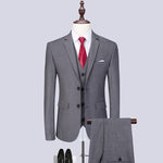 Fashion Men's Latest Coat Pant Designs Casual Business Suit 3 Pieces Set /Men's Suits Blazers Trousers Pants Vest Waistcoat freeshipping - Chittili