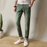 Brother Wang Brand 2017 New Men's Elastic Jeans Fashion Slim Skinny Jeans Casual Pants Trousers Jeans Male Green Black Blue Chittili