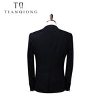 TIAN QIONG 2018 Men Business Suit Slim fit Classic Male Suits Blazers Luxury Suit Men Two Buttons 2 Pieces(Suit jacket+pants) freeshipping - Chittili