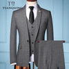 Slim Fit Business 3 Pieces Men's suit set Chittili