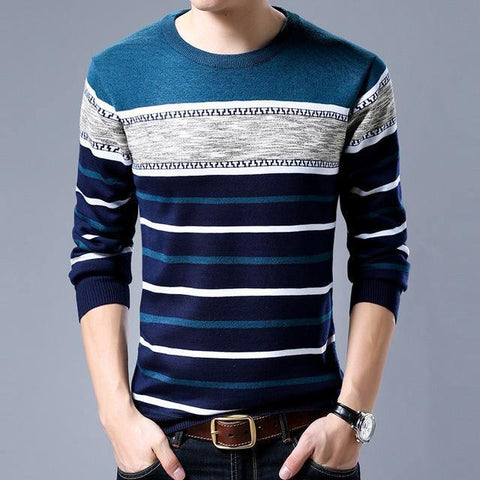 Liseaven Brand Casual Sweater O-Neck Slim Fit Knitting Mens Sweaters And Pullovers Men Pullover Chittili