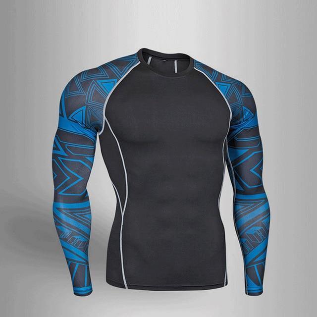 Gym Compression Tights Football Short Sleeve Jersey for Men s