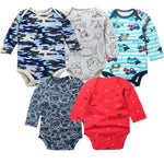5Pcs/Lot Baby bodysuits High Quality Uniesx Newborn Baby Clothes 100% Cotton Baby Clothing set infant bebe Baby boy girl Clothes Chittili