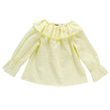 Solid pattern cotton baby girls T shirts Chittili