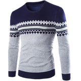 Round Neck Pullover Men Slim Fit Knitted Sweater Chittili
